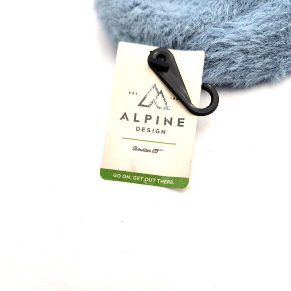 NEW! ALPINE Blue Fuzzy Beanie - Picture 3 of 5